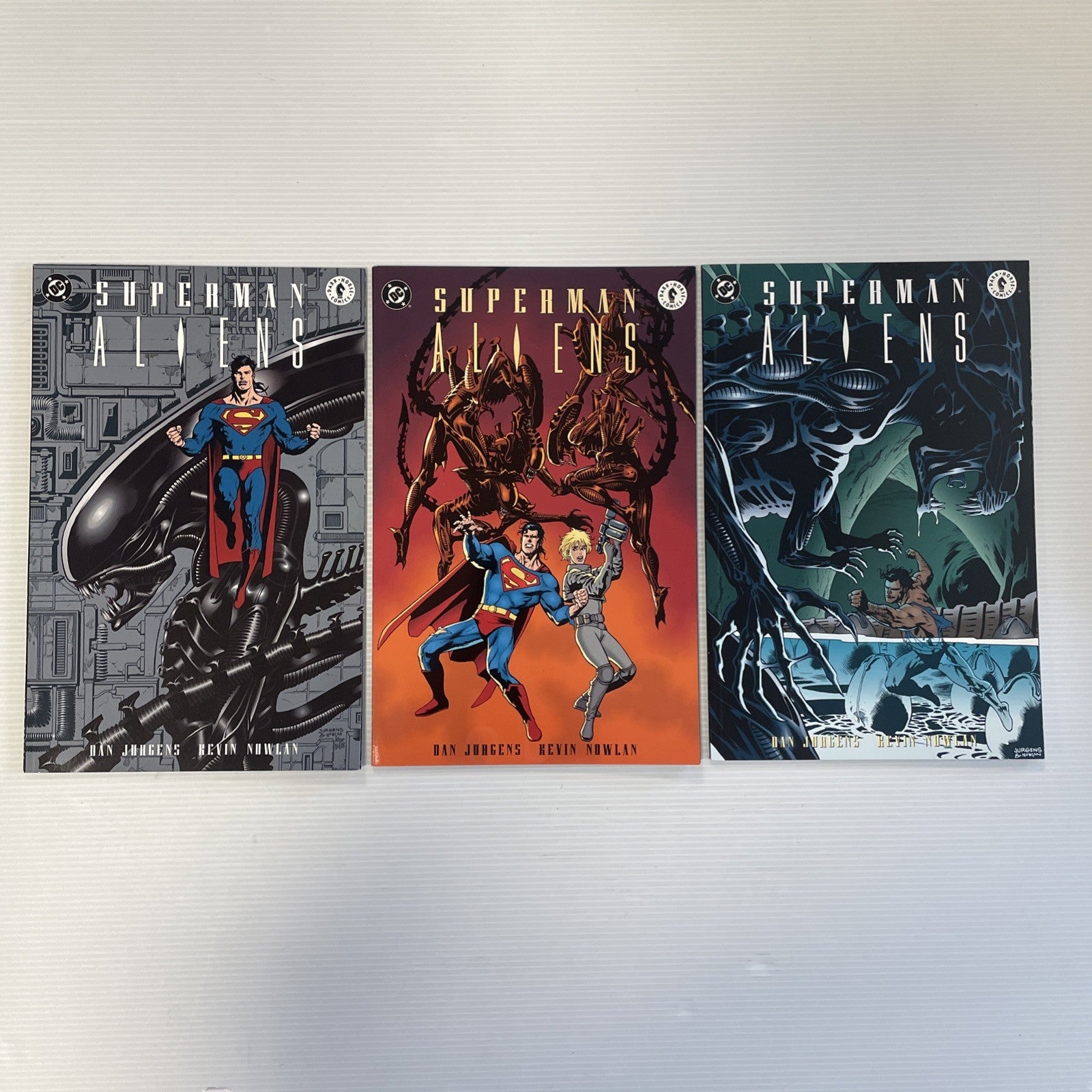 Superman vs Aliens Comic Books 1-3 1995 VF/NM Complete Set DC Dark Horse0
