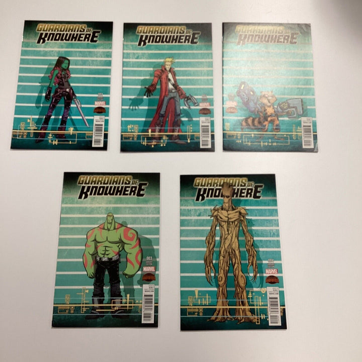 Guardians of Knowhere #1-4 NM connecting variants (2 versions of #1)