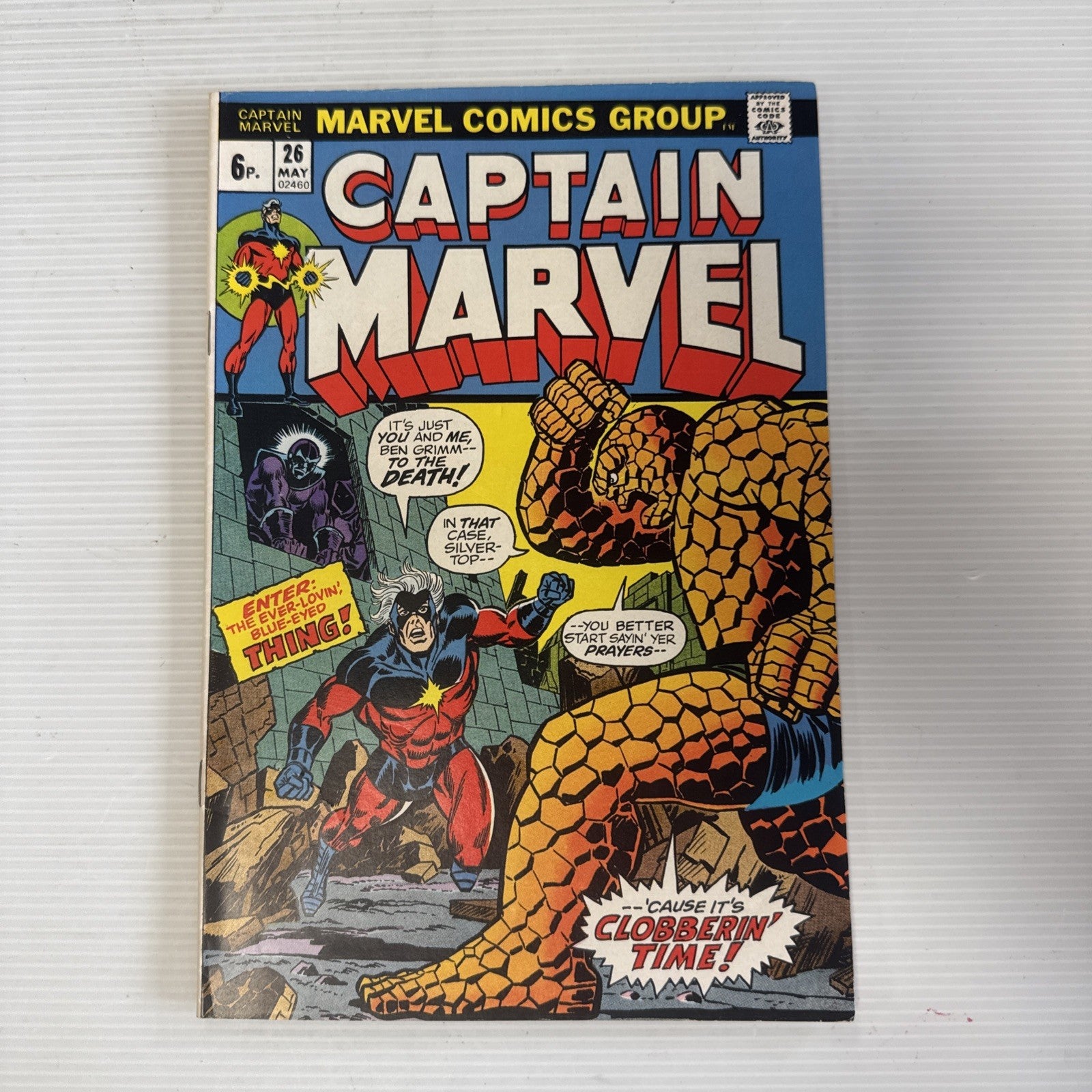 Captain Marvel #26 1973 FN/VF 1st Cover / 2nd App Thanos Pence Copy0