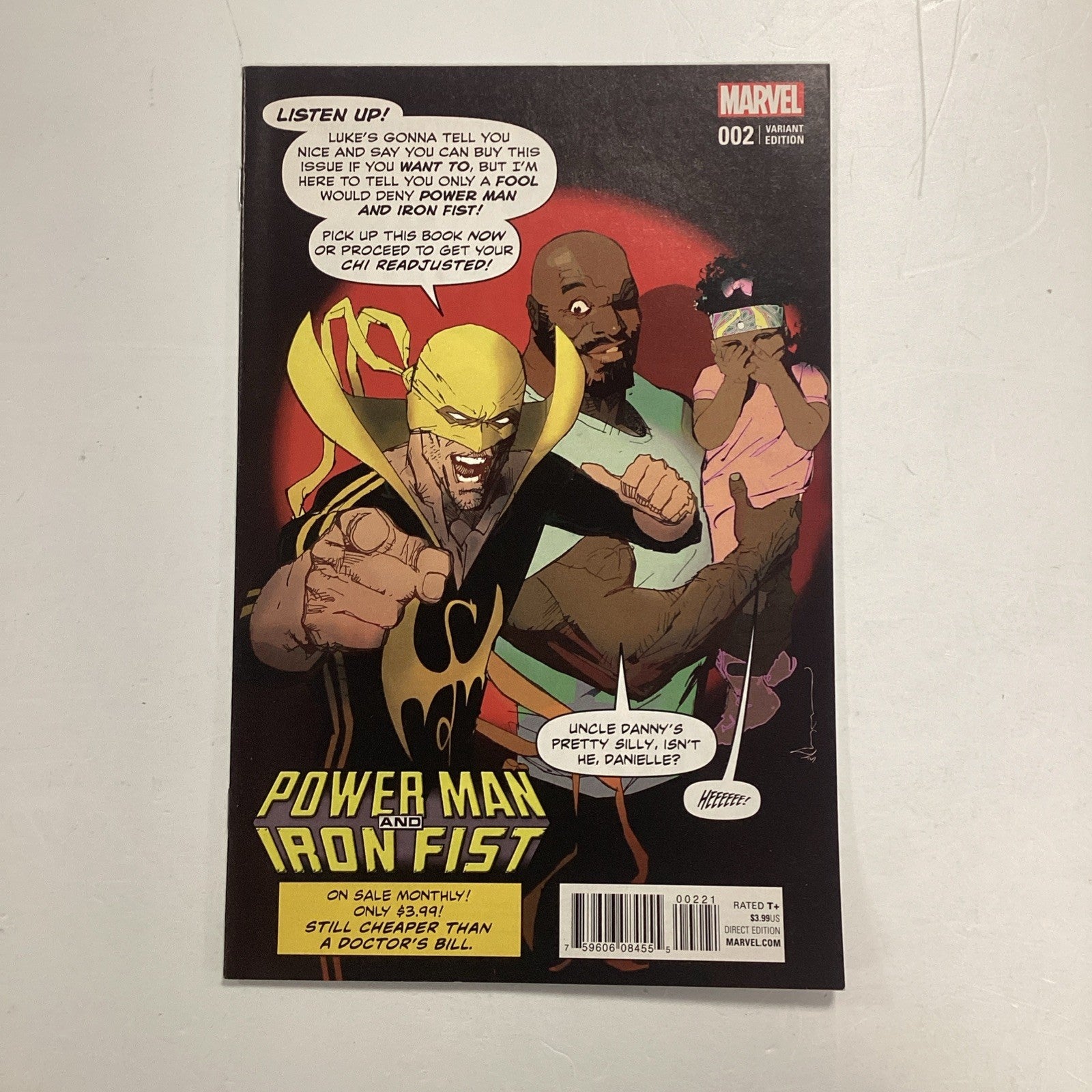 Power Man and Iron Fist #2 2016 VF/NM 1:25 Bill Sienkiewicz Variant0