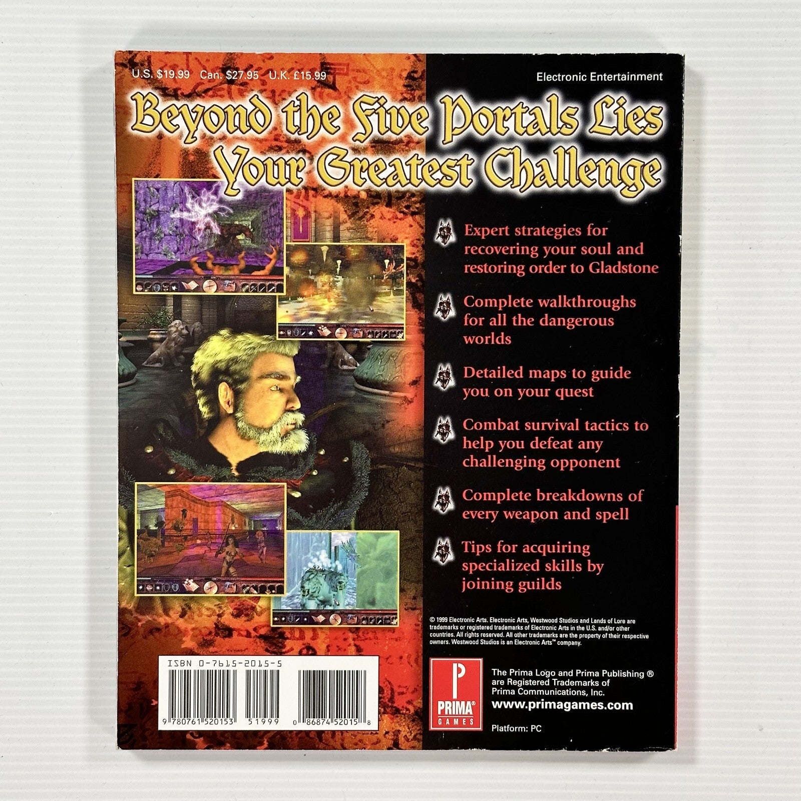 Prima Lands of Lore III Official Strategy Guide 1st print 19994
