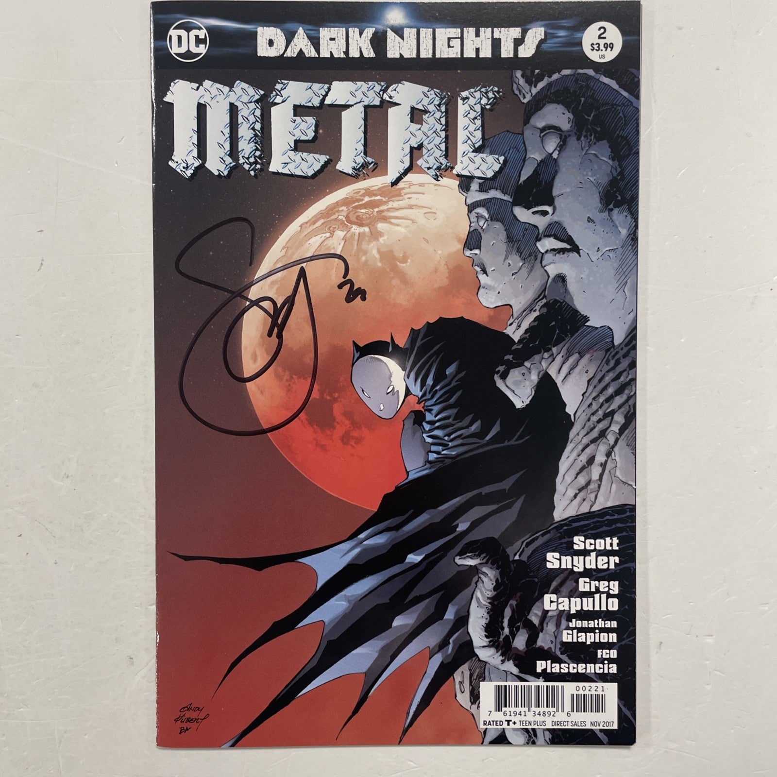 Dark Knights Metal  #2 2017 NM Andy Kubert Variant Signed Scott Snyder0