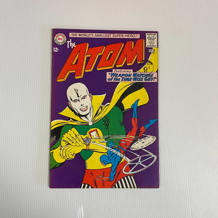 DC Comics The Atom #13 1964 FN+ Cent Copy Pence Stamp0
