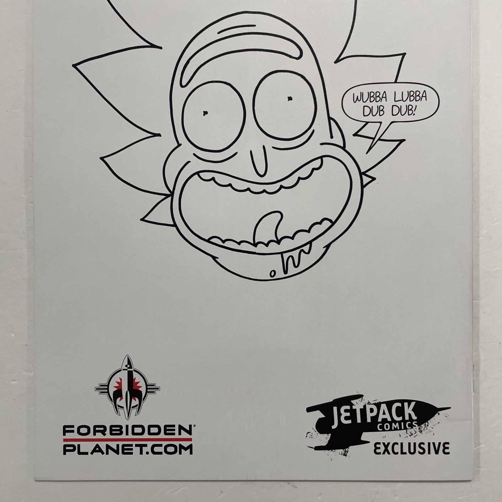 Rick and Morty #1 2017 Forbidden Planet BW Var Signed and Sketched (to Lewis) **6