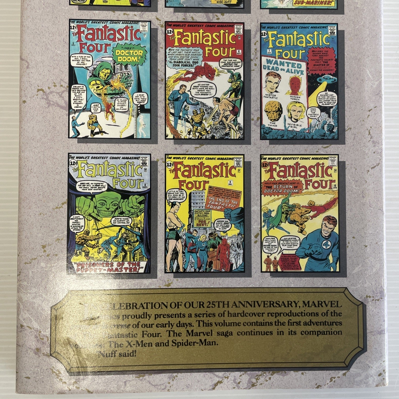 Marvel Masterworks Fantastic Four Nos 1-10 by Stan Lee & Jack Kirby HC Book6
