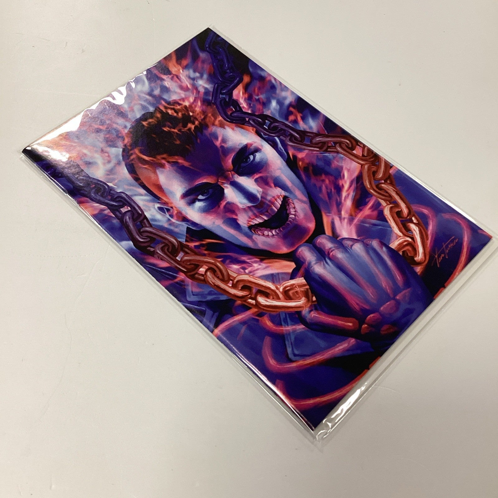 Ghost Rider #1 2022 Double Exposure Yoon Virgin & Trade Variant Boxed Set + Glas3