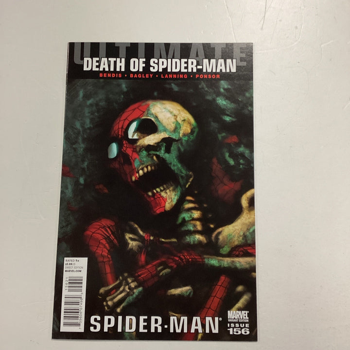 Ultimate (Death Of) Spiderman #156 2011 NM 1:15 Kaare Andrews Variant0