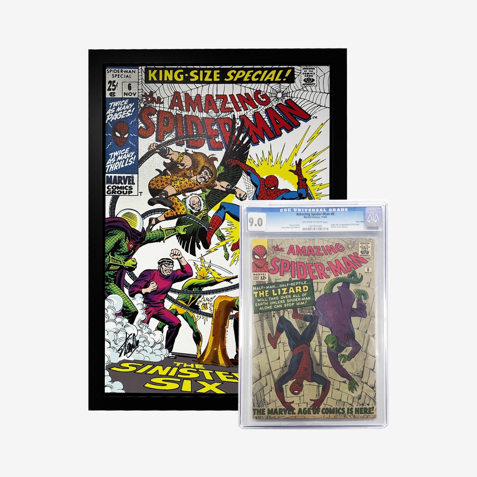 Amazing Spider-Man #6 1963  CGC 9.0 1st Lizard Twin Cities Pedigree & FREE GIFT!0