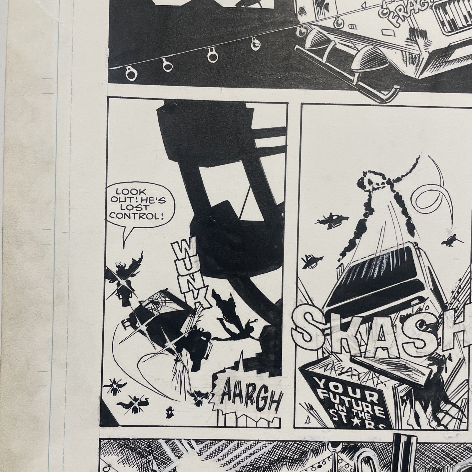 Lee Sullivan Original Art for Marvel's Robocop #8 Page 22 19905