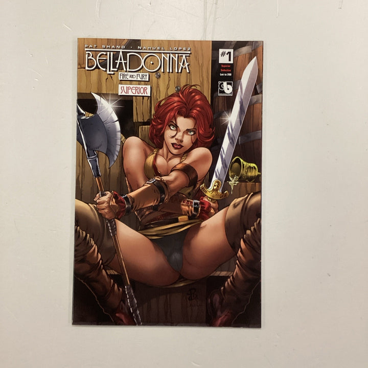 Belladonna Fire and Fury #1 Superior Seductive 2017 VF/NM Ltd to 200 copies0