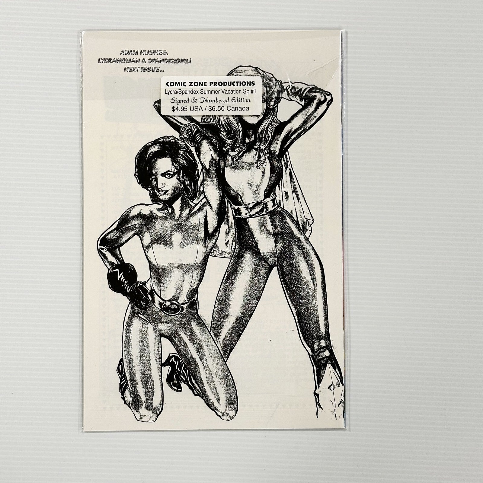Lycra Woman & Spandex Girl Summer Vacation Special #1 1993 VF/NM signed Bryan Gl4