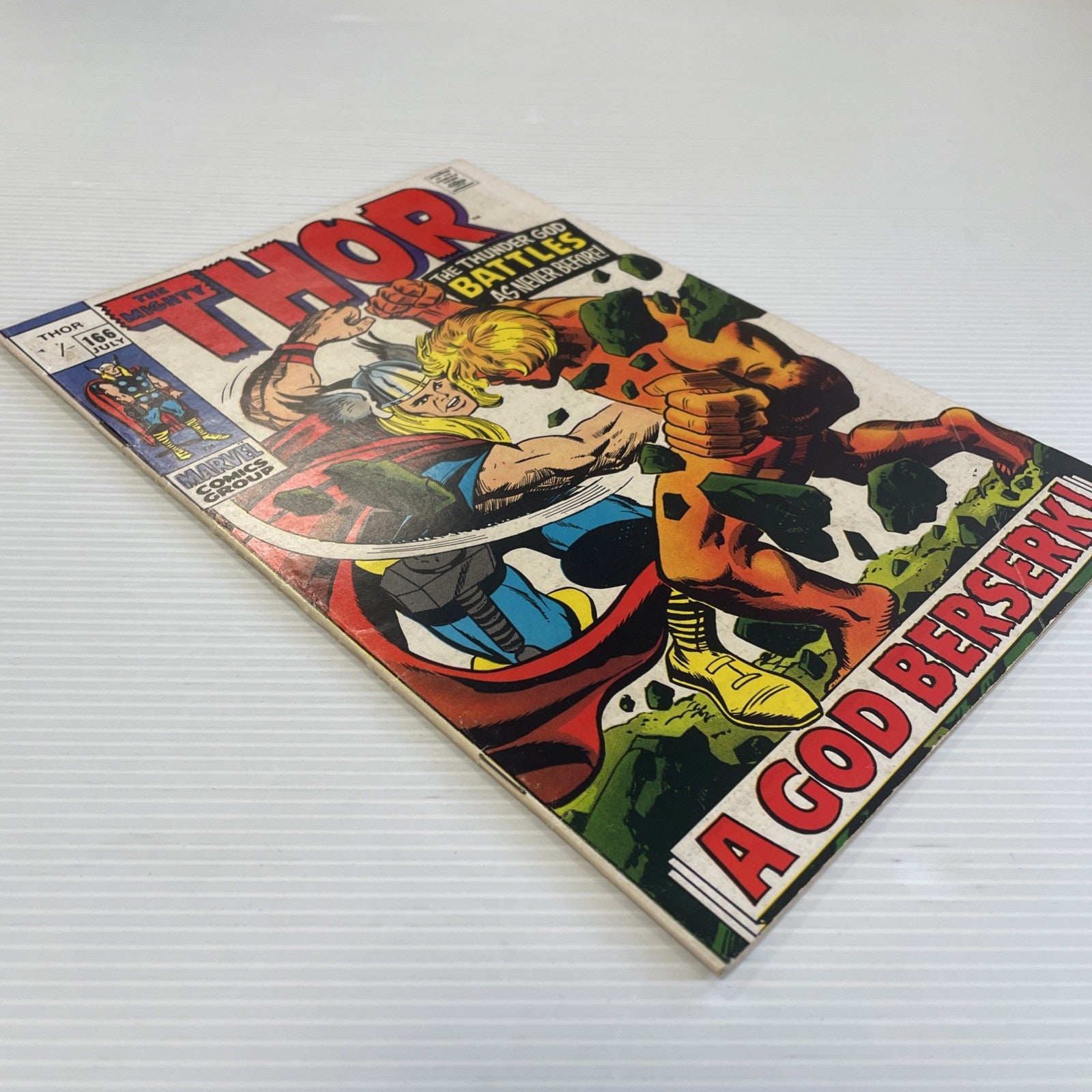 The Mighty Thor #166 1969 VG/FN 2nd Appearance of Him Adam Warlock Pence Copy3