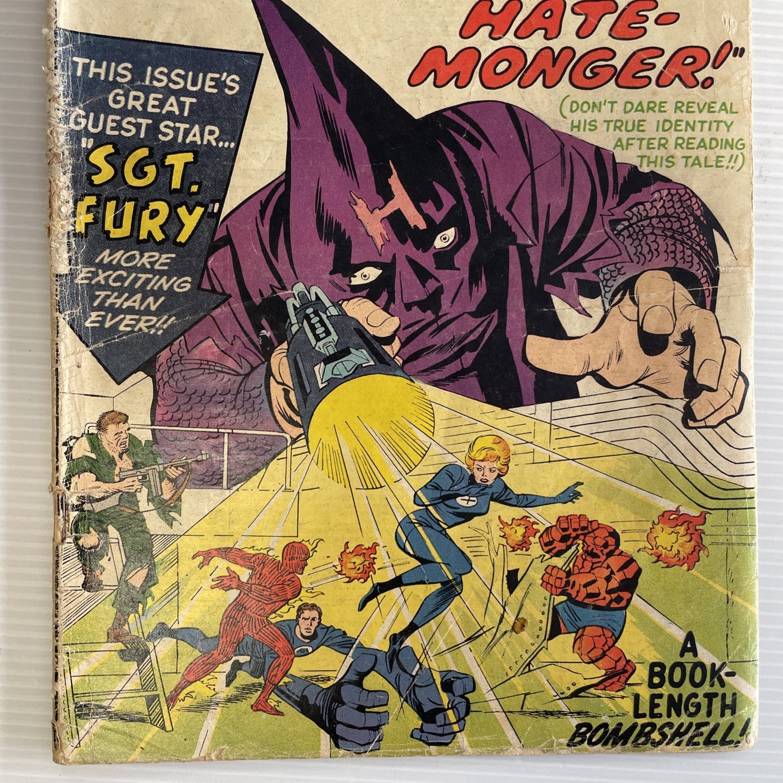 Fantastic Four #21 1963 GD 1st Appearance of Hate Monger Pence Copy **50mm tear2