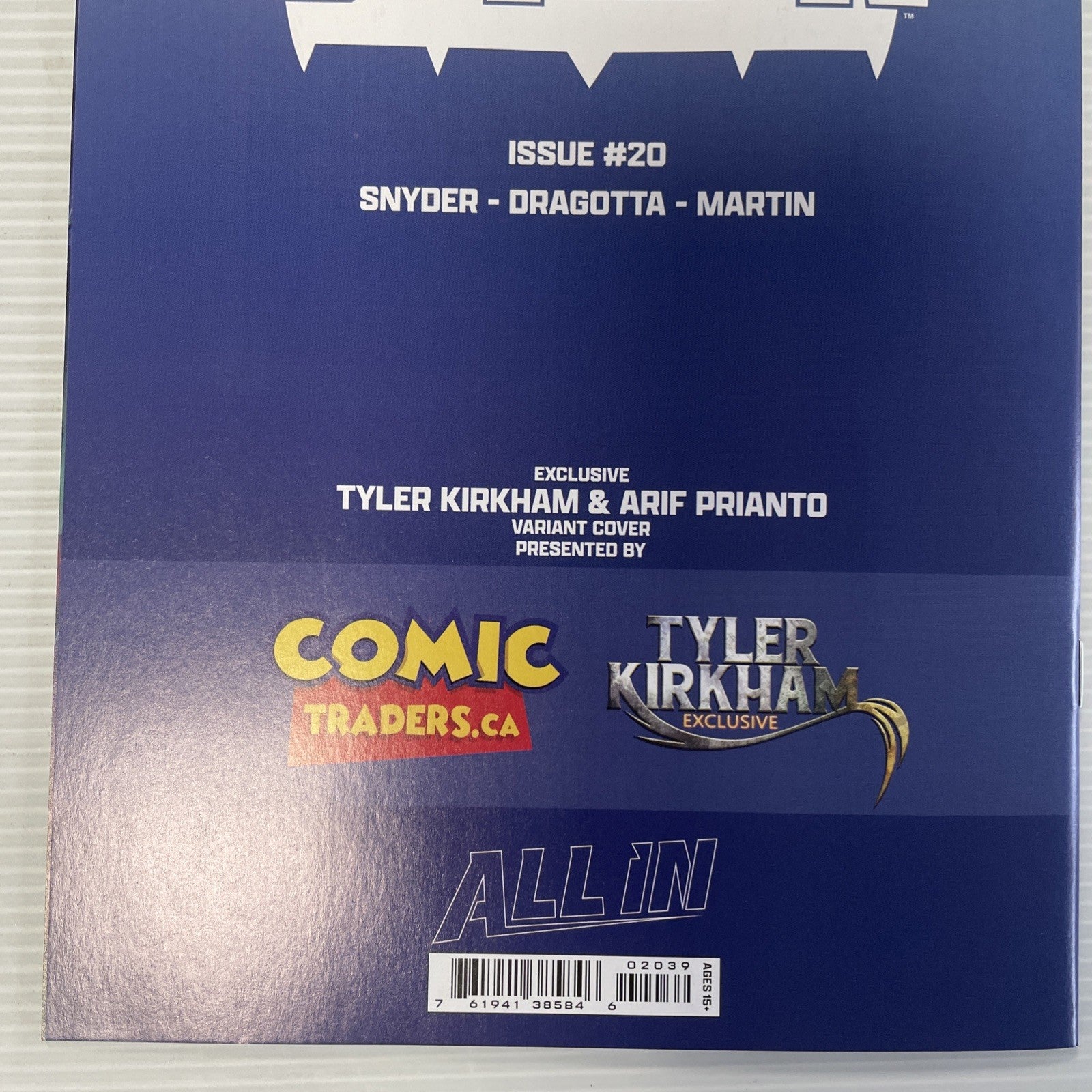 Absolute Batman #20 2026 NM Tyler Kirkham Battle Damage Trade Dress Variant6