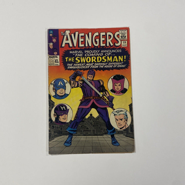 The Avengers #19 1965 VG/FN 1st Appearance of The Swordsman Pence Copy