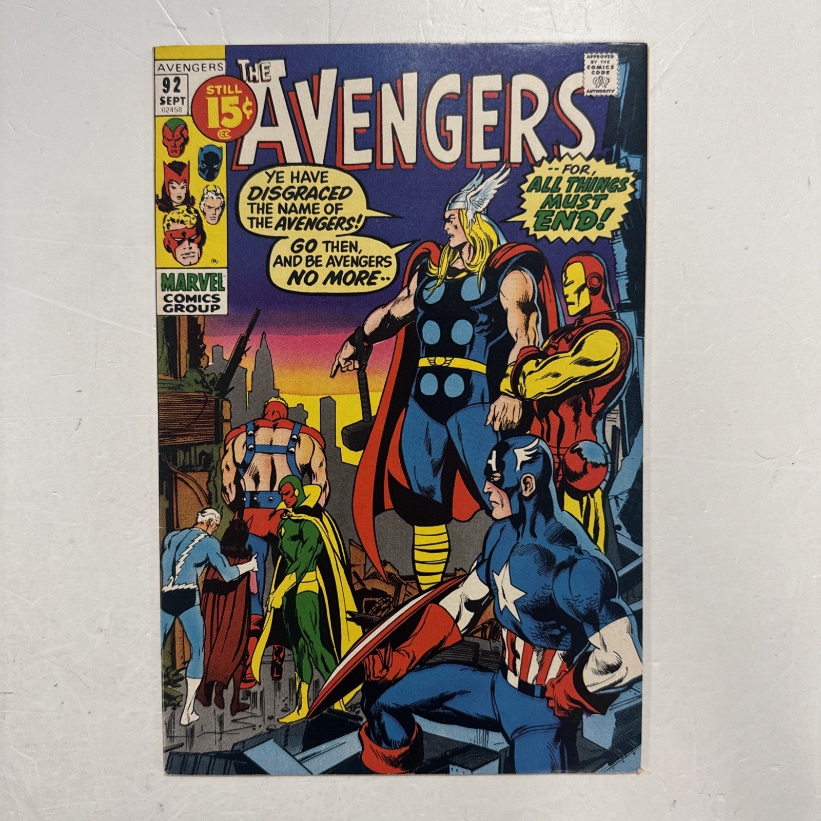 Avengers #92 1971 FN/VF Kree-Skrull War0