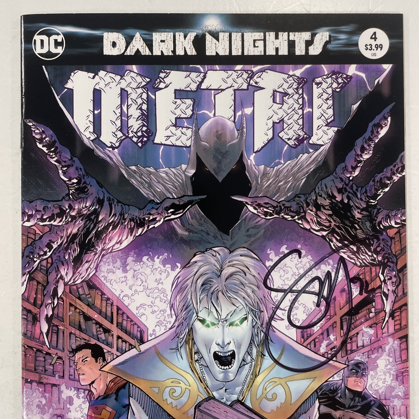 Dark Knights Death Metal #4 2018 NM Signed Scott Snyder *signed at Thoughtbubble1