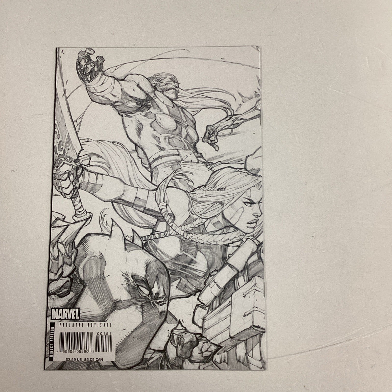 Ultimates 3 #1 2008 NM Heroes Sketch Variant4