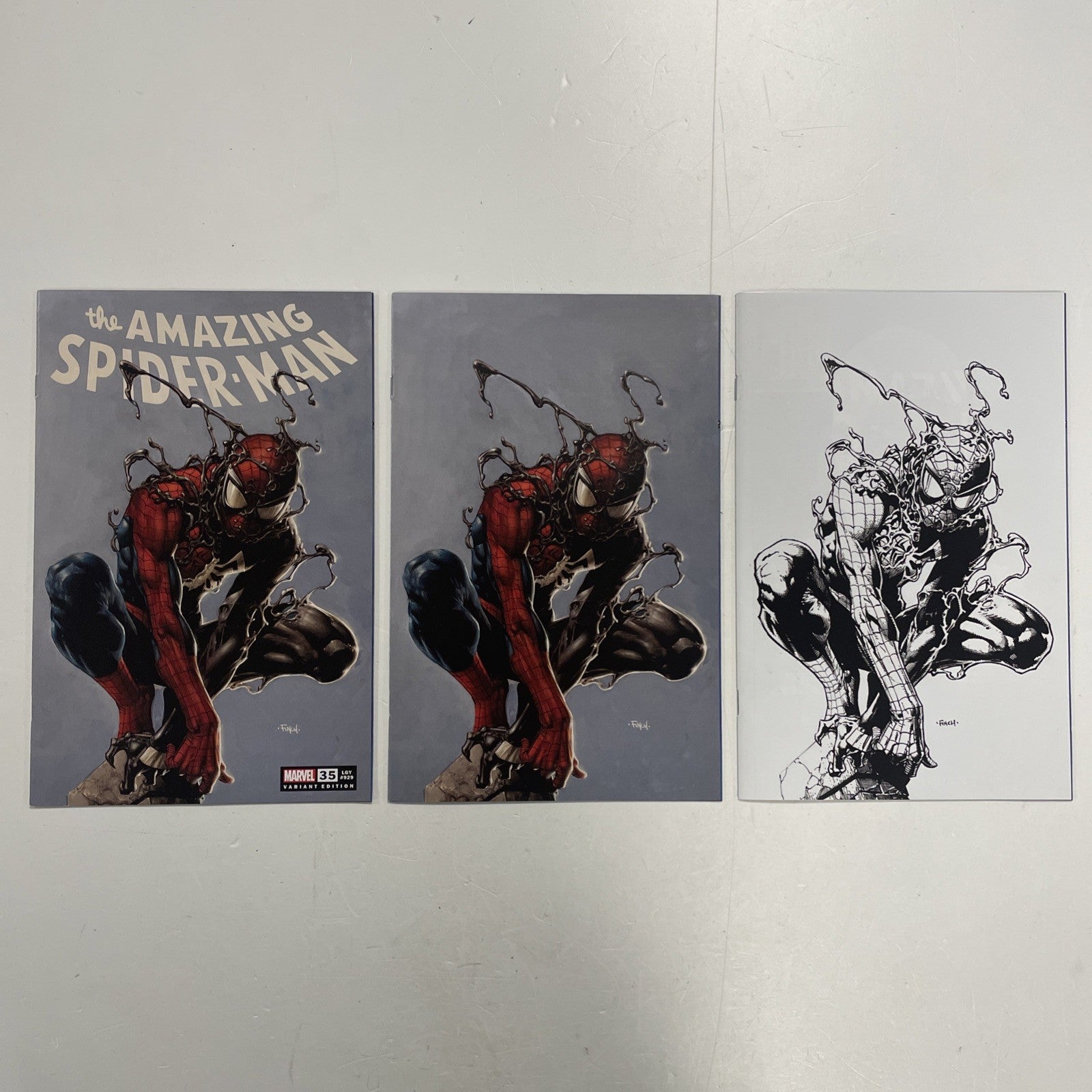 Amazing Spider-Man #35 2023 NM David Finch Trade Virgin Sketch Variant Set0