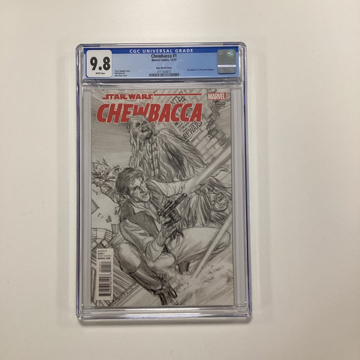 Star Wars Chewbacca #1 2015 CGC 9.8 1:200 Ross Sketch Variant0