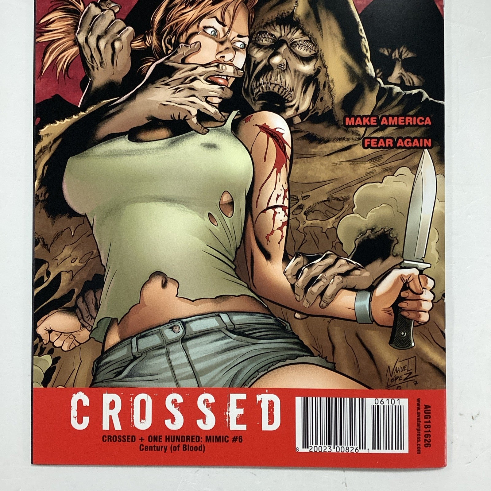 Crossed + One Hundred: Mimic #6 2018 NM Century Of Blood Sketch Variant Ltd 1006