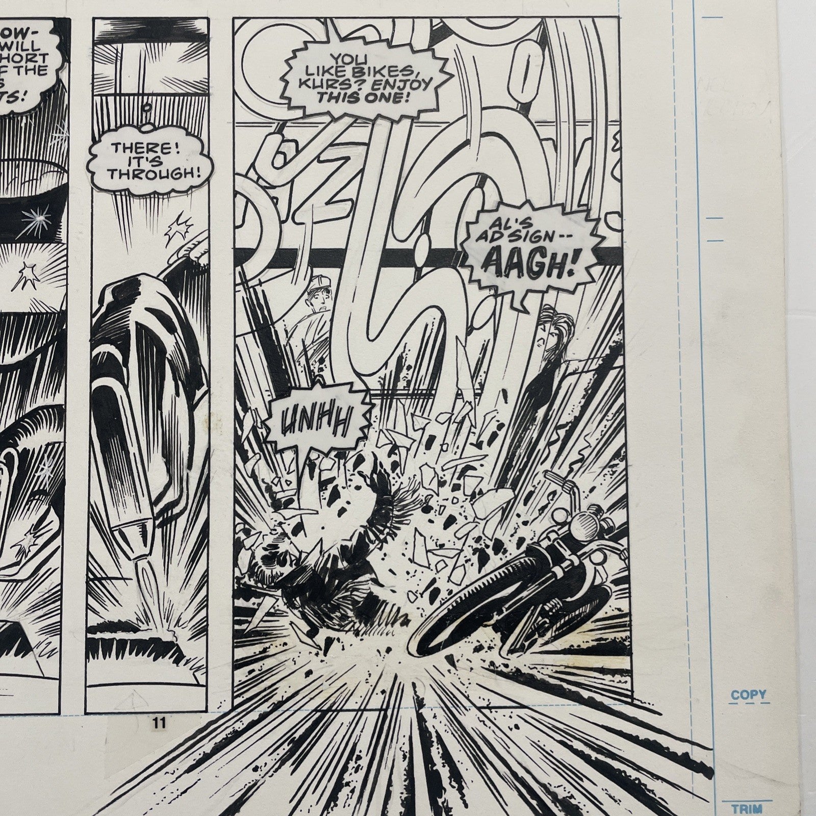 Lee Sullivan Original Art for Marvel's Robocop #10 Page 8 19907