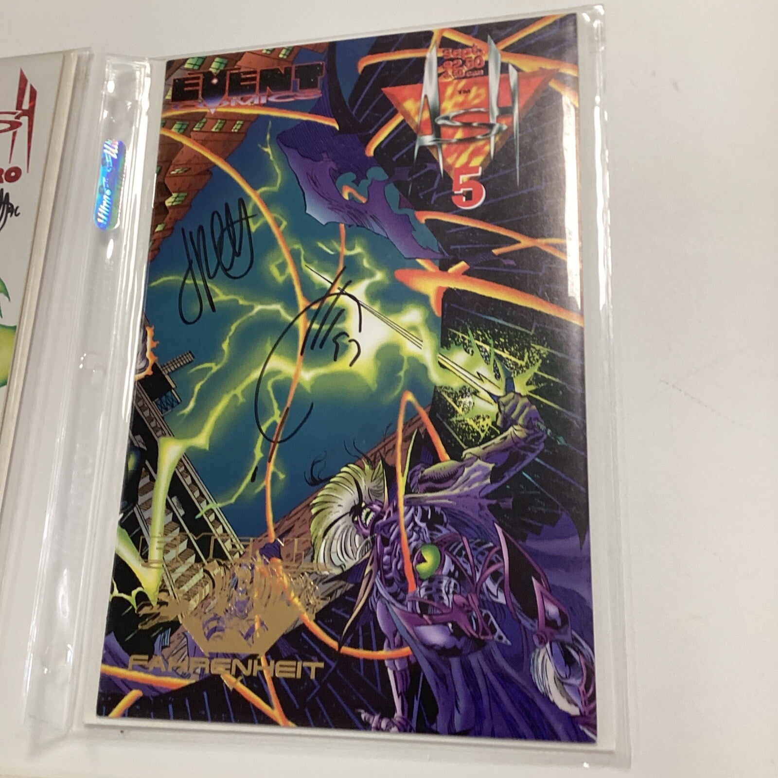 Ash #0, #5, #6 Wizard #1/2 & Mini Comic #4 1996 Event Comics Signed by Artists3