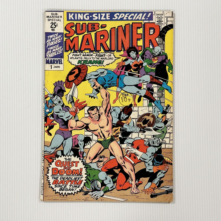 Sub-Mariner King Size Special #1 1971 Special Cent Copy Pence Stamp0