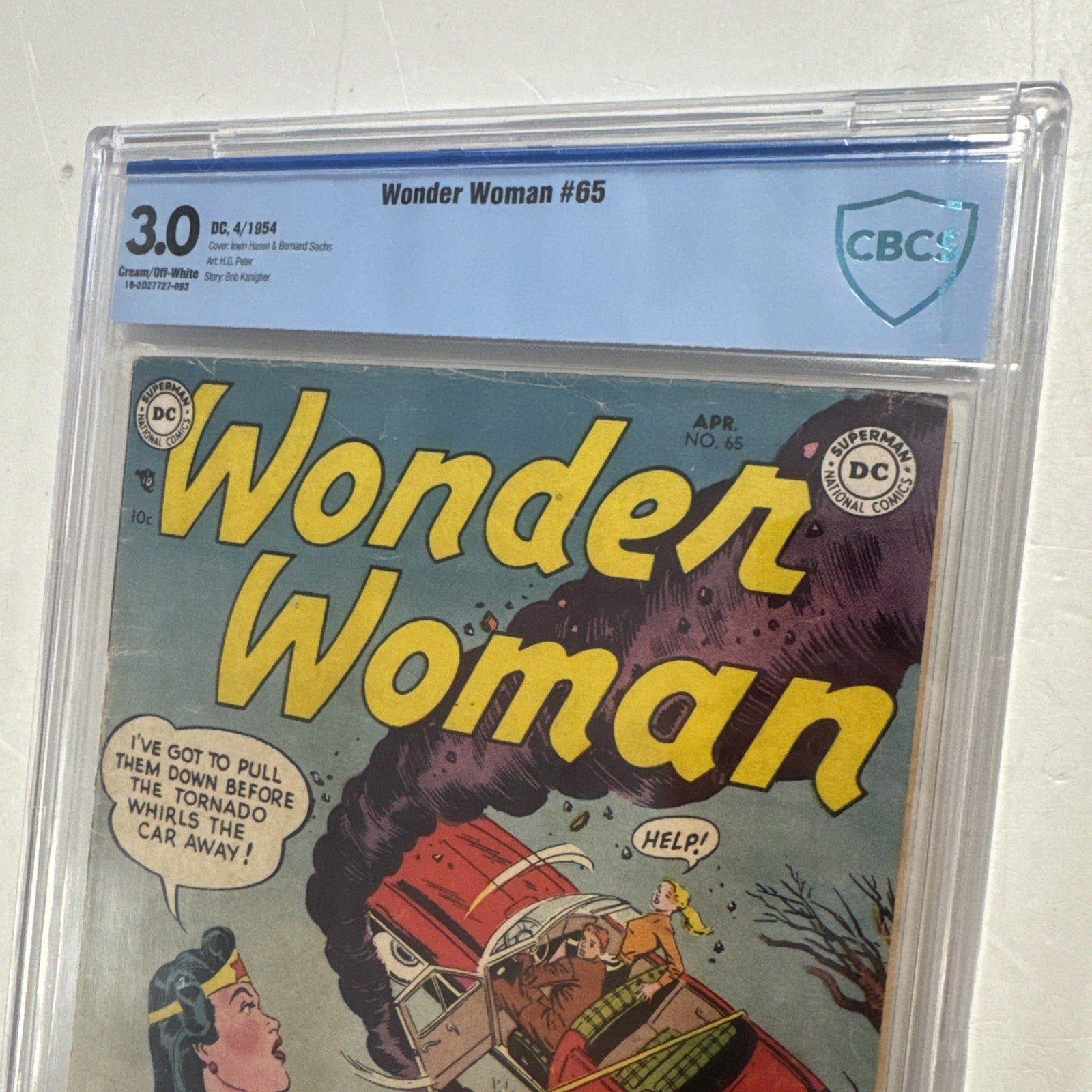Wonder Woman #65 1954 CBCS 3.0 Cream-Off-White Pages1