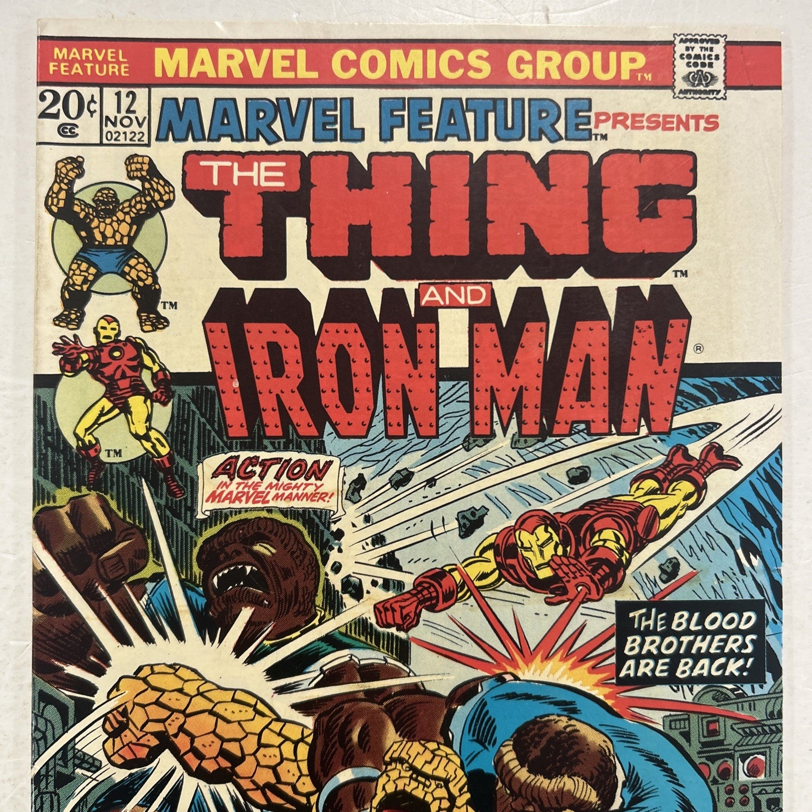 Marvel Feature #12 1973 VF Thing Iron Man1