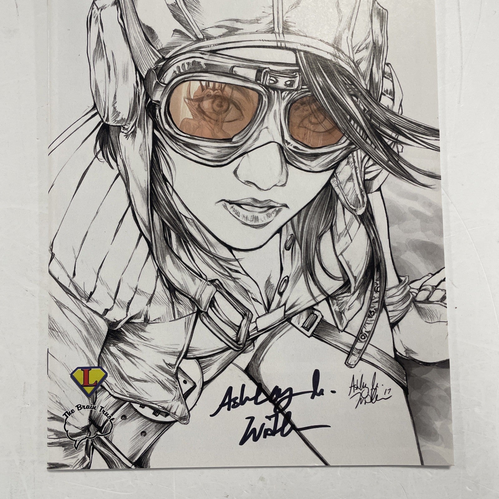 Star Wars Doctor Aphra #8 2017 SIGNED Ashley Witter Sketch B&W**2