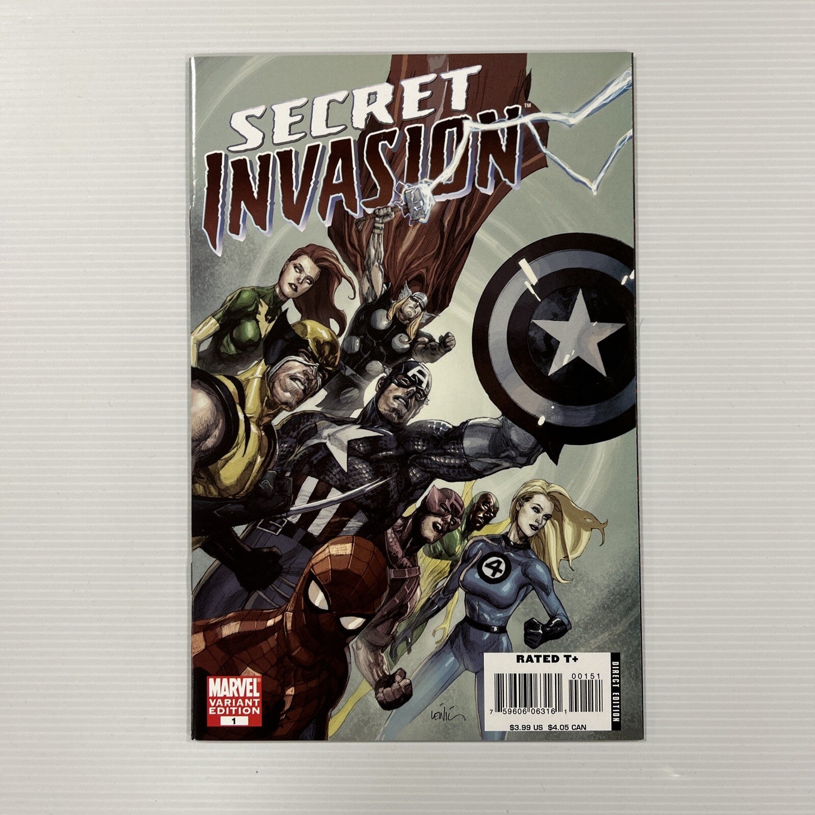 Secret Invasion #1-4 2008 NM Leinil Yu & More Variants4