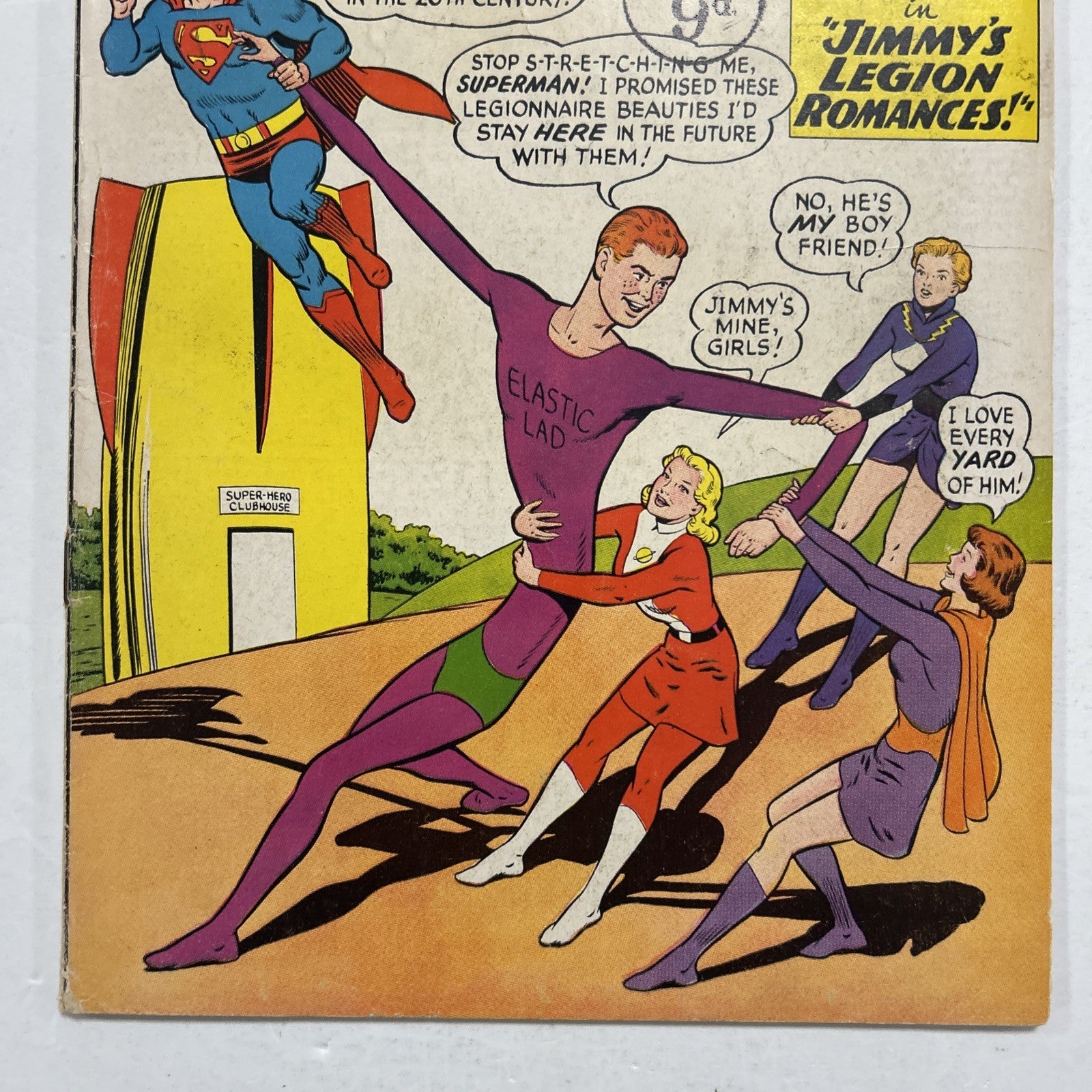 Superman's Pal Jimmy Olsen #76 1964 VG+ Pence Stamp2