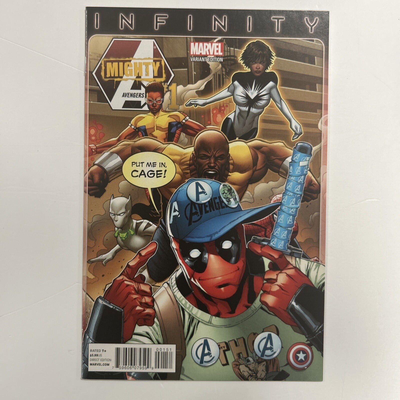 The Mighty Avengers Infinity  #1 2013 NM Deadpool Variant 1st Monica Rambeau as0