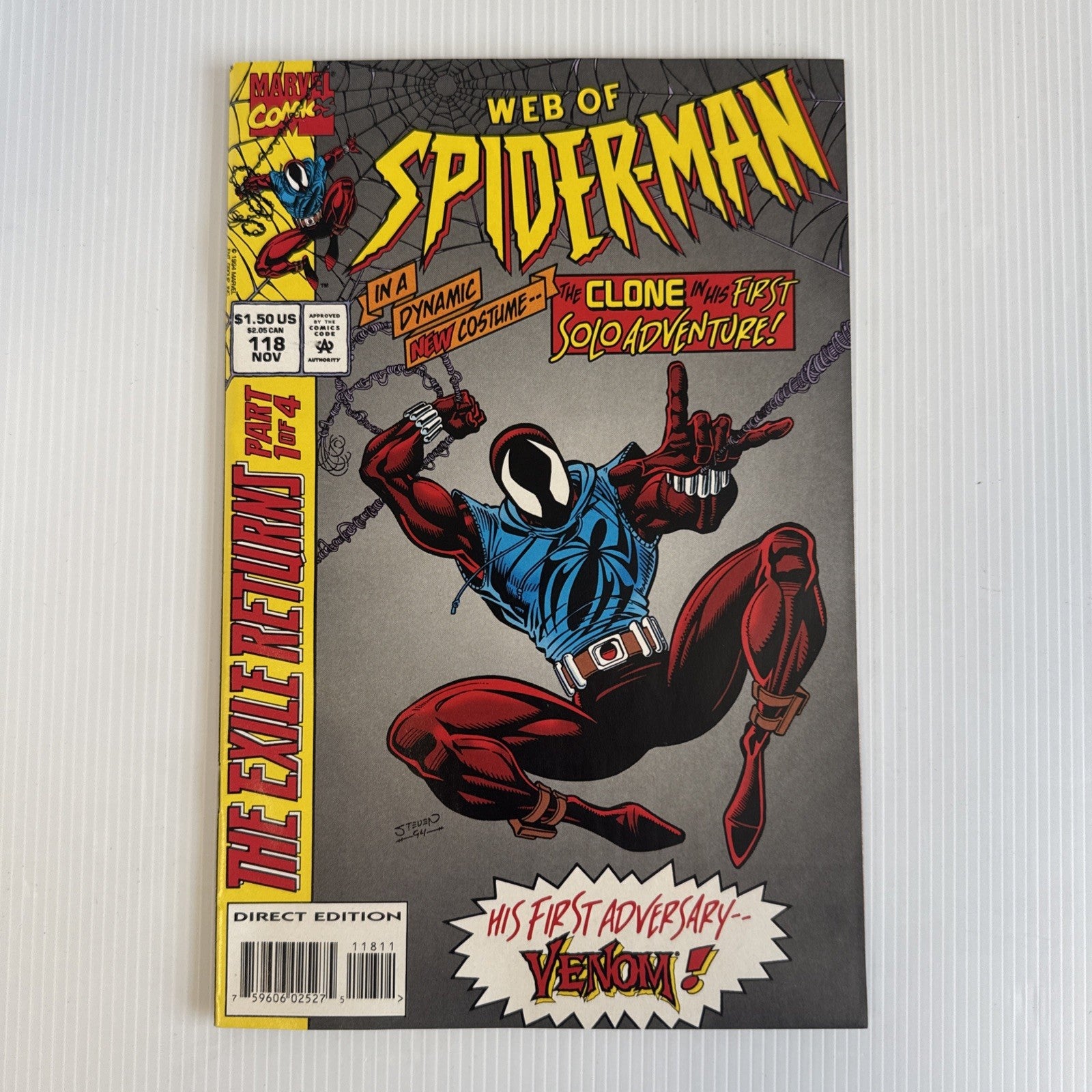 Web of Spider-Man #118 1994 VF+ 1st Appearance of Scarlet Spider0