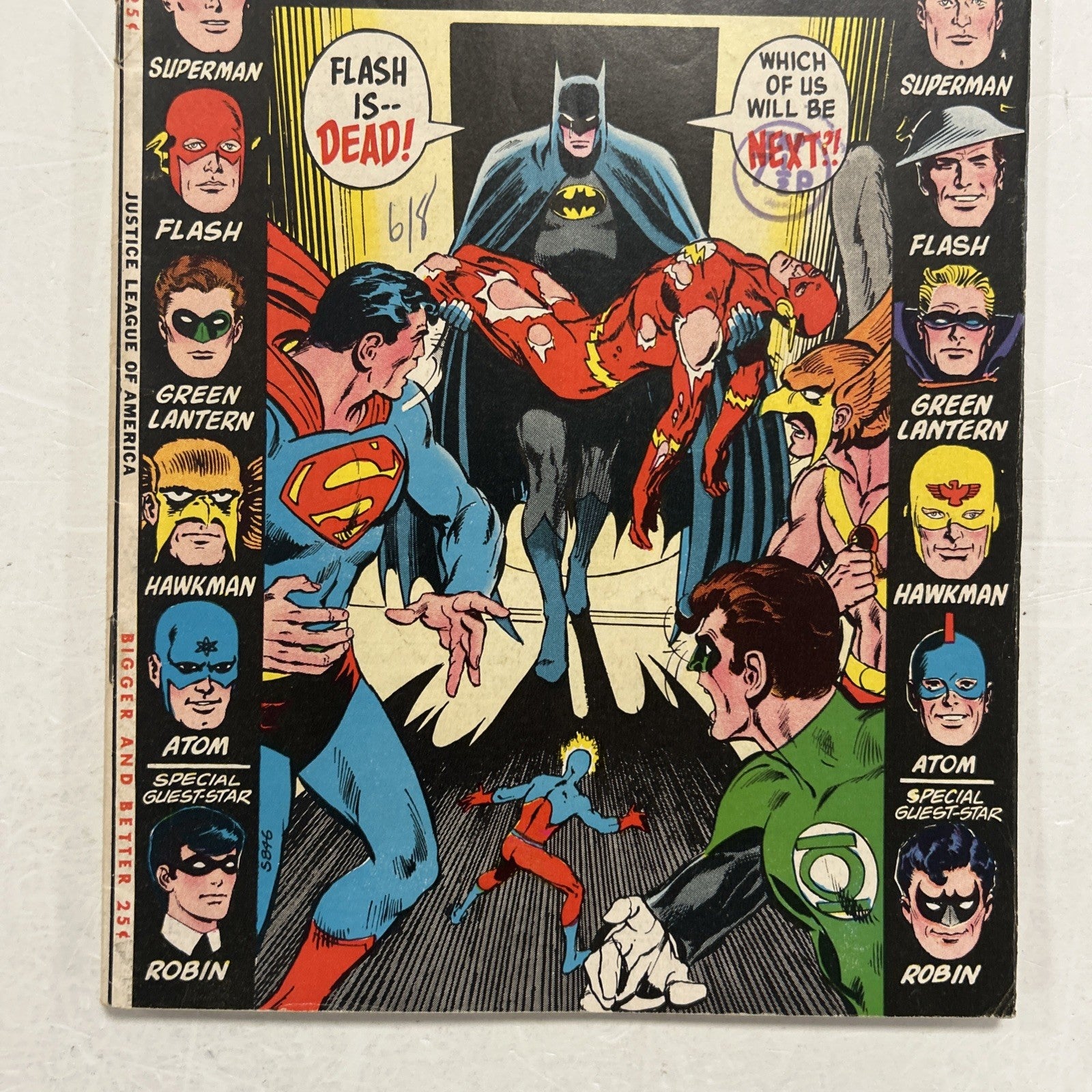 Justice League of America #91 1971 FN- Pence Stamp2