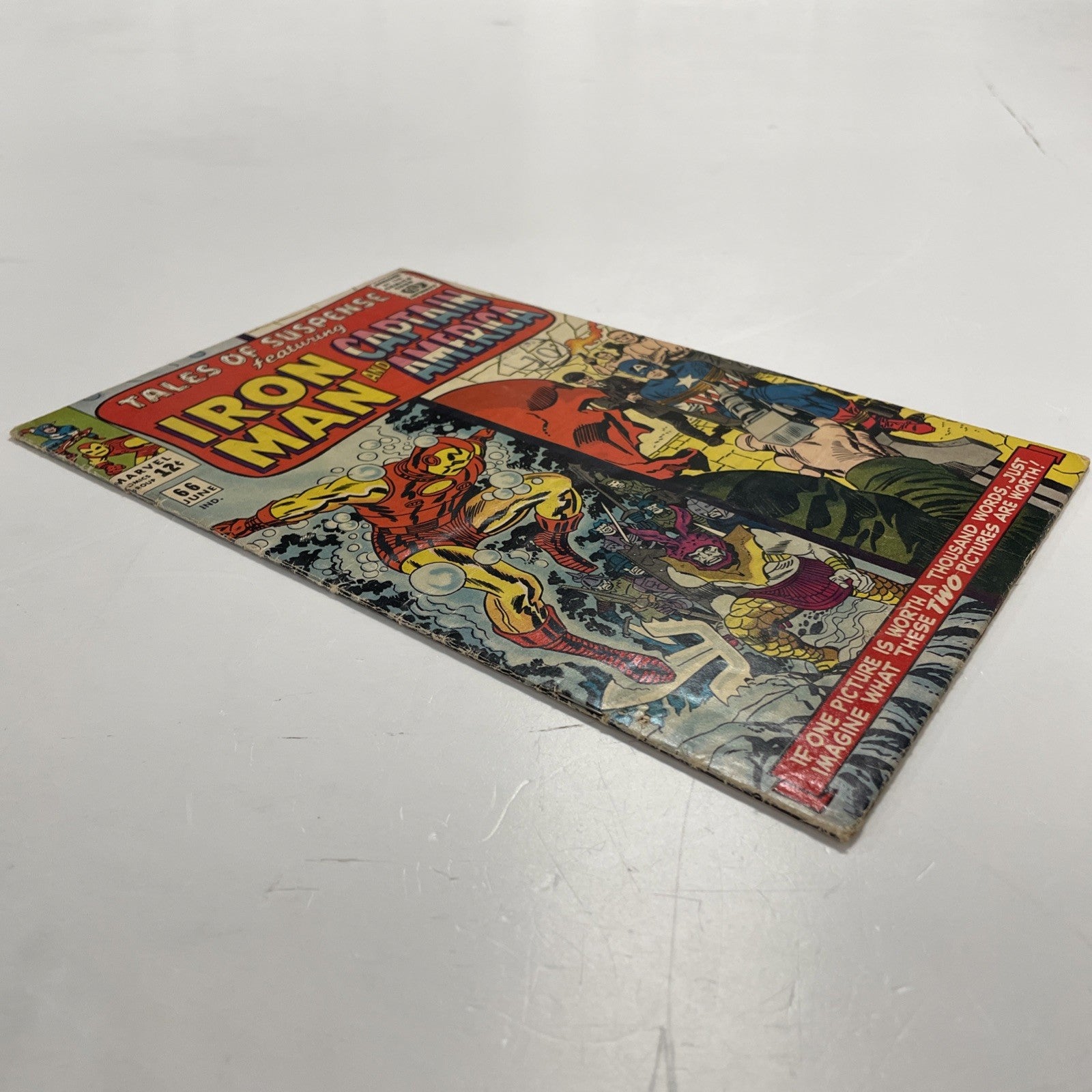 Tales Of Suspense #66 1965 VG+ Origin of Red Skull  Pence Stamp *See Description3