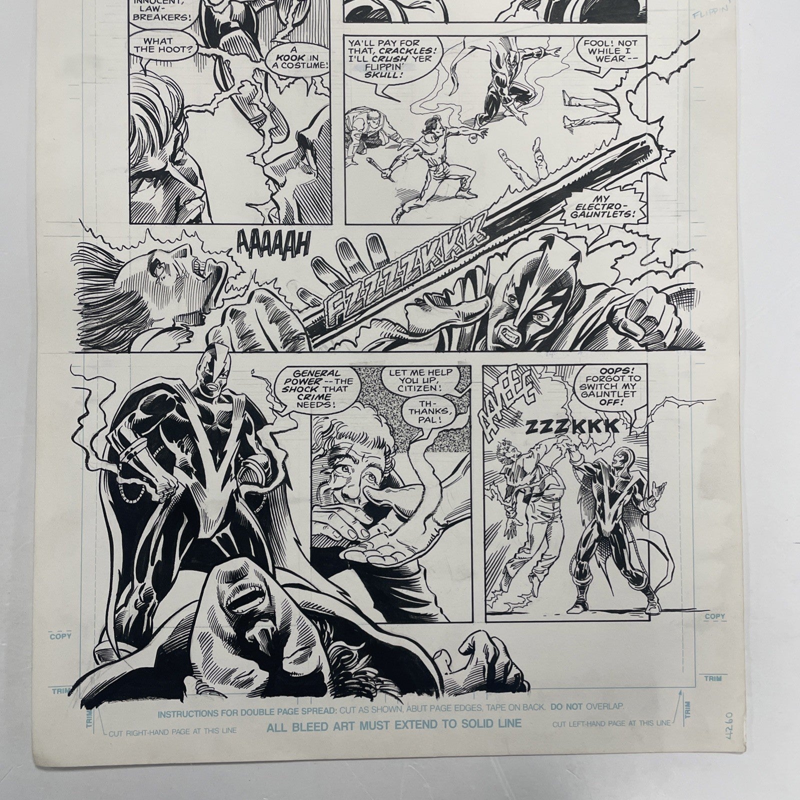 Lee Sullivan Original Art for Marvel's Robocop #9 Page 2 19902