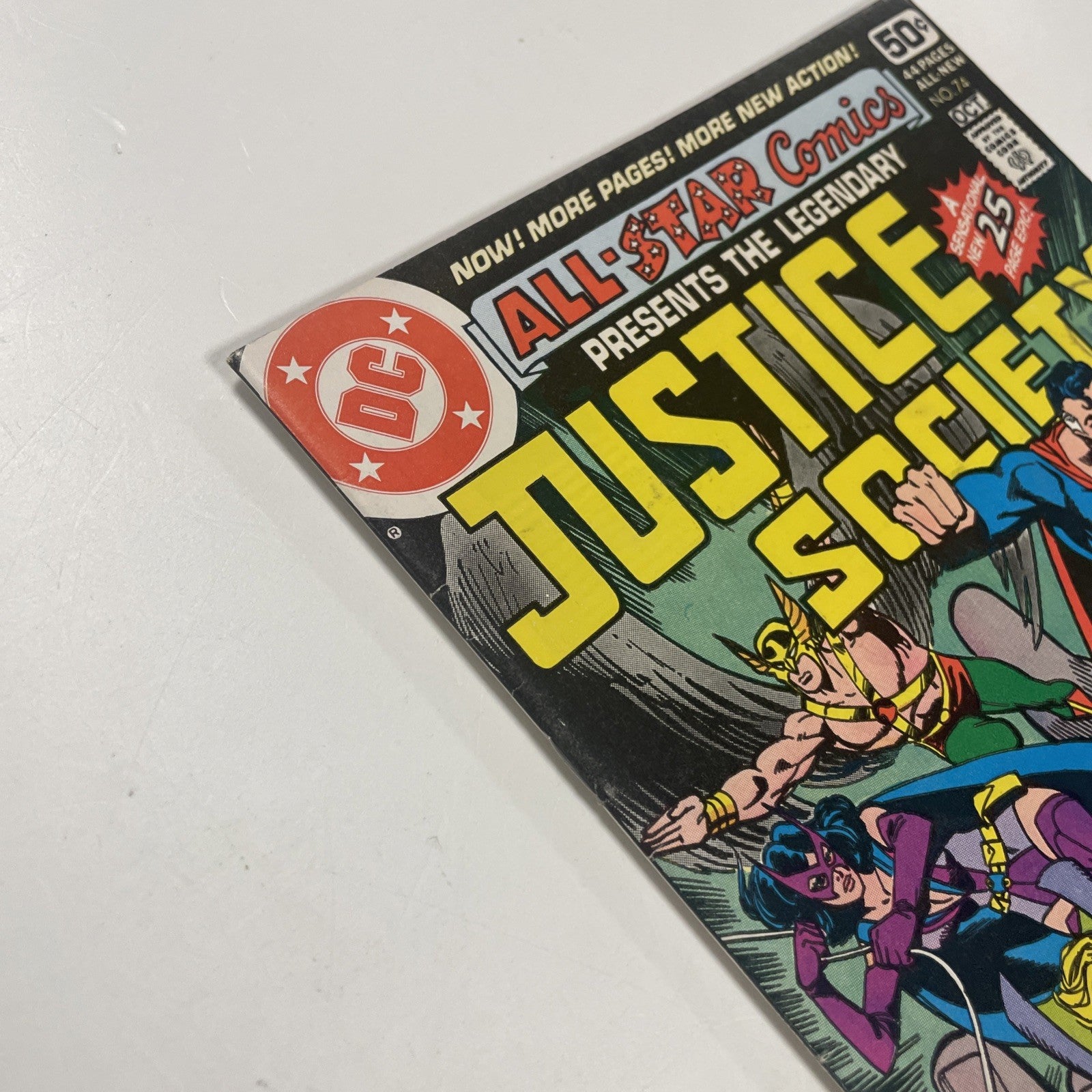 All-star Comics Presents Justice Society #74 1978 FN/VF Final Issue Pence Stamp5