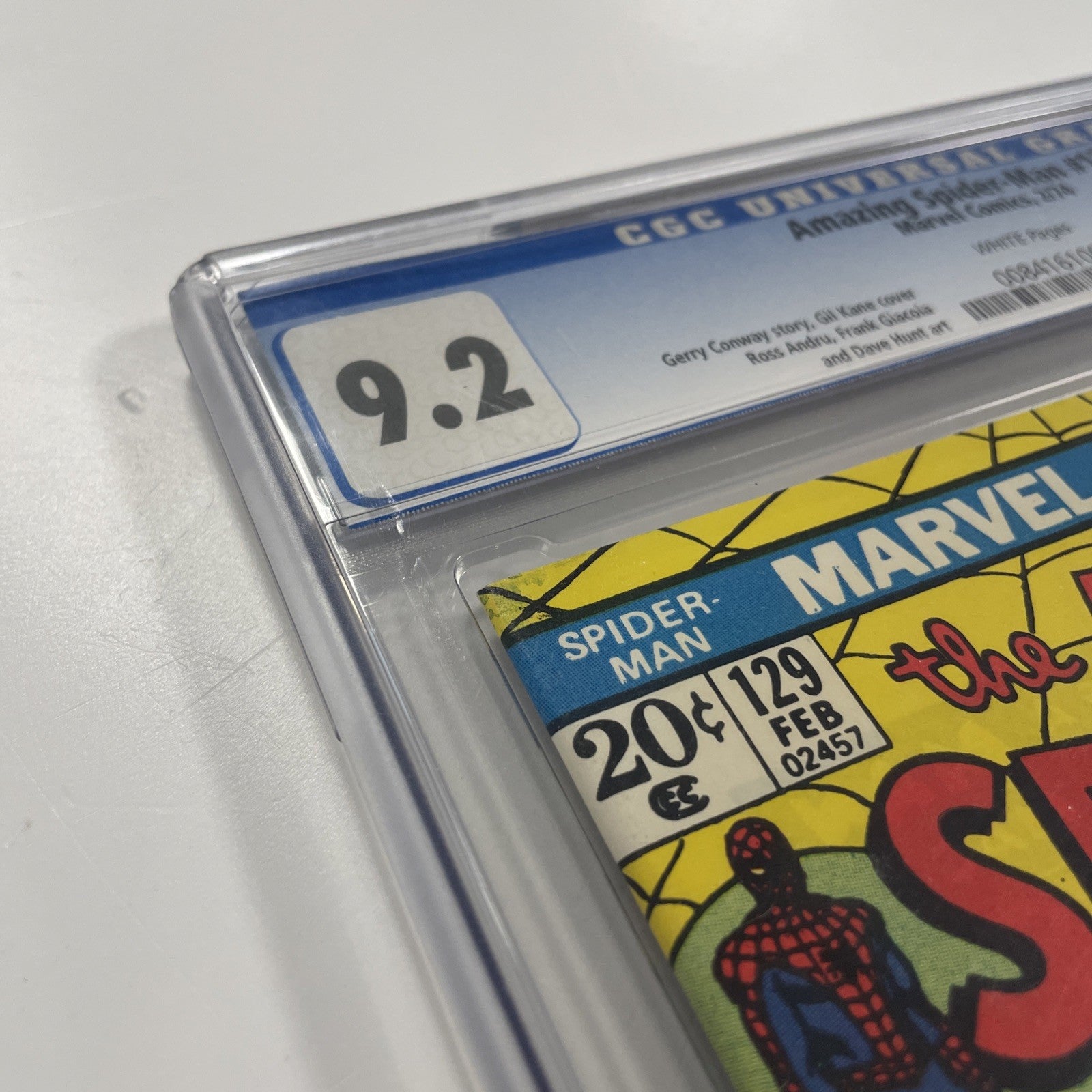 Amazing Spider-Man #129 1974 CCG 9.2  White Pages 1st App Of Punisher & Jackal2