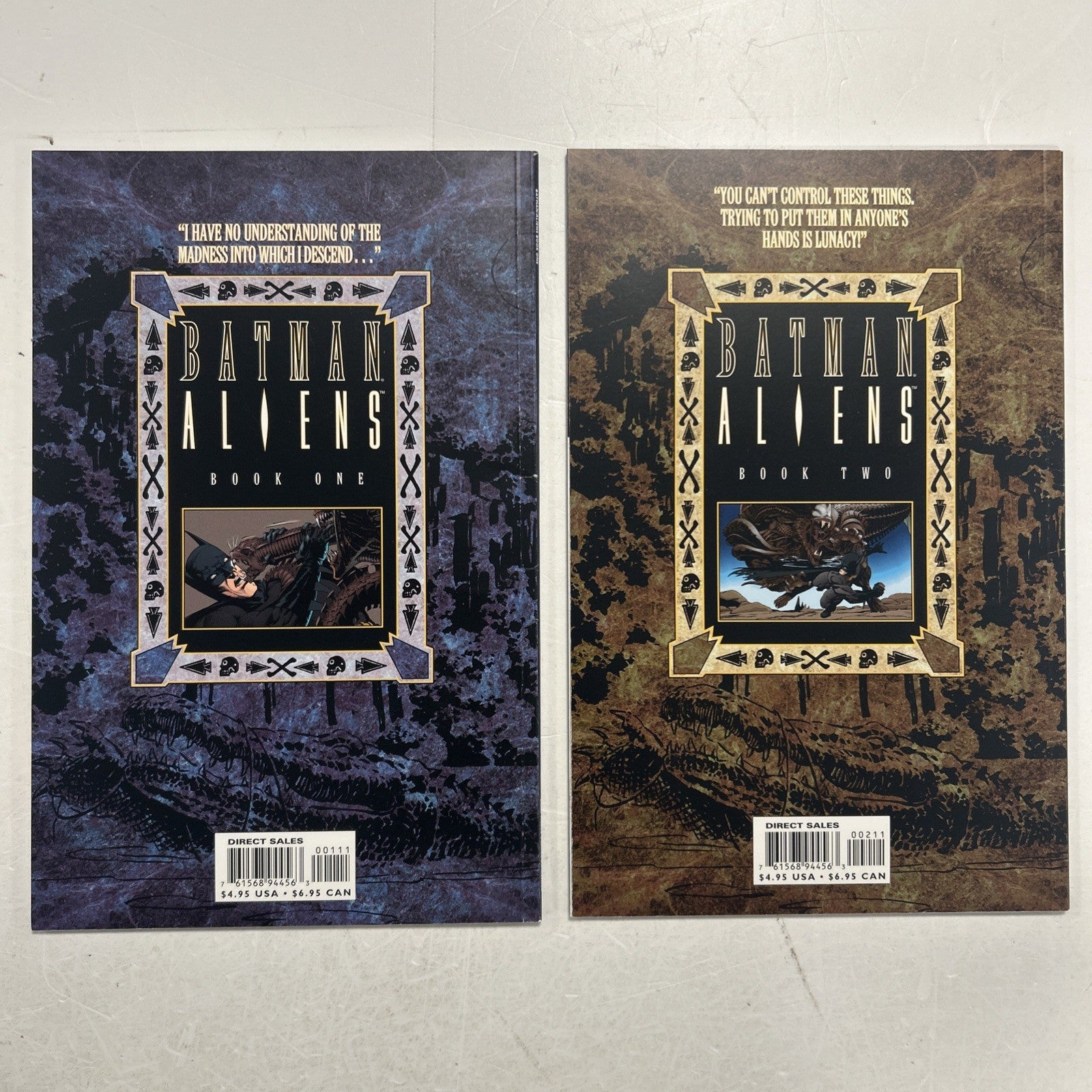 Batman Aliens Book #1-2 1997 VF Dark Horse Comics DC Comics TPB9