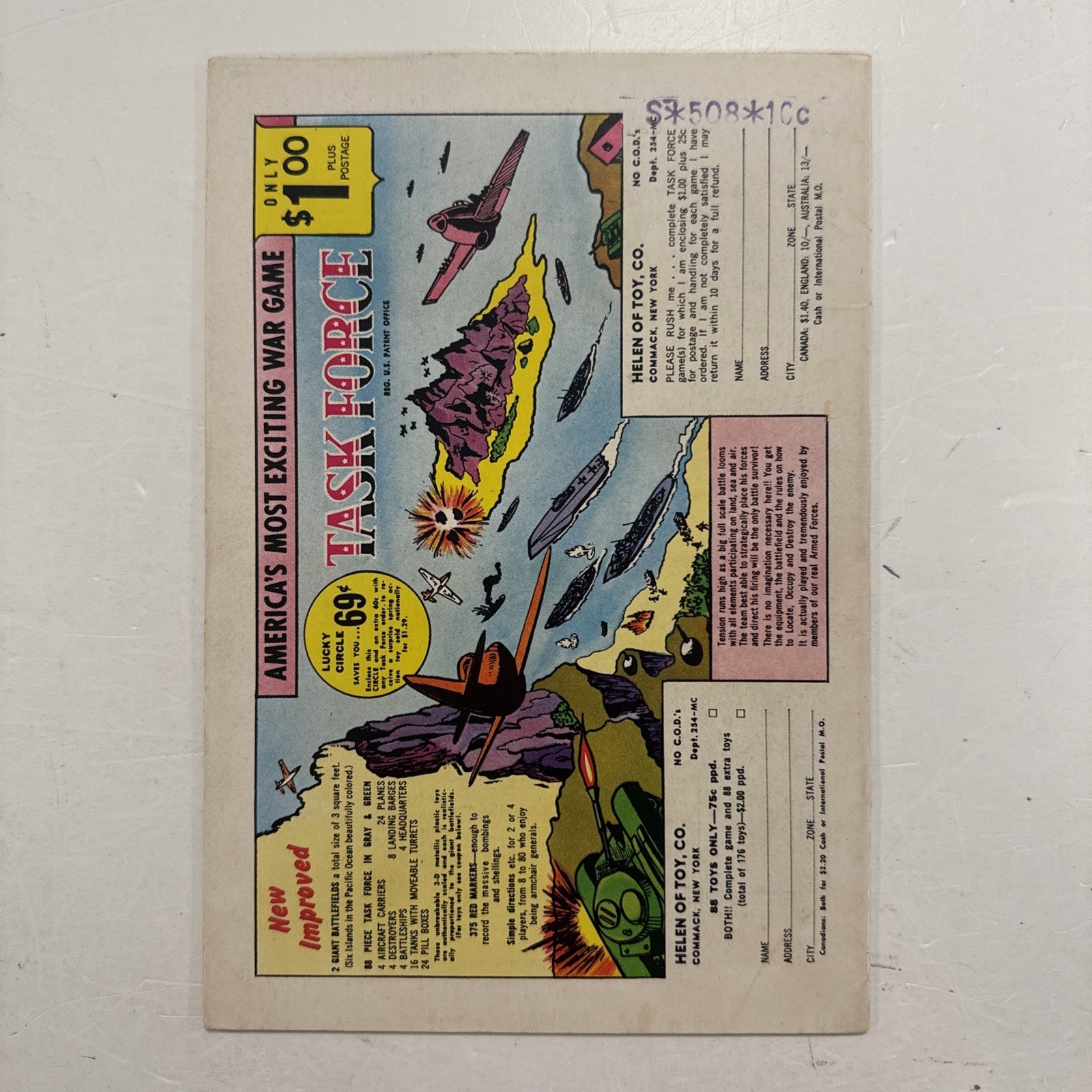 Superman #178 1965 FN Stamp on rear cover3