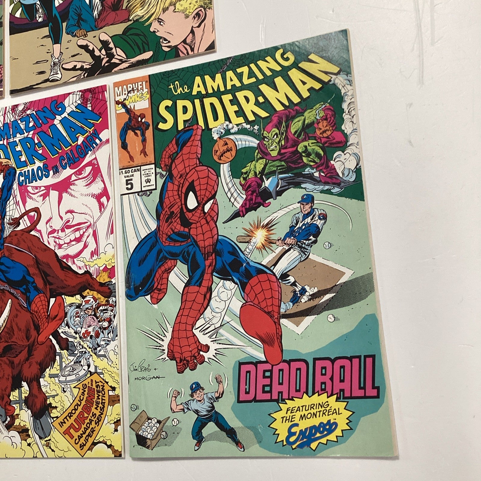 Amazing Spider-man #1-5 1990 Canadian Price Variants **Mixed grades - see photos5