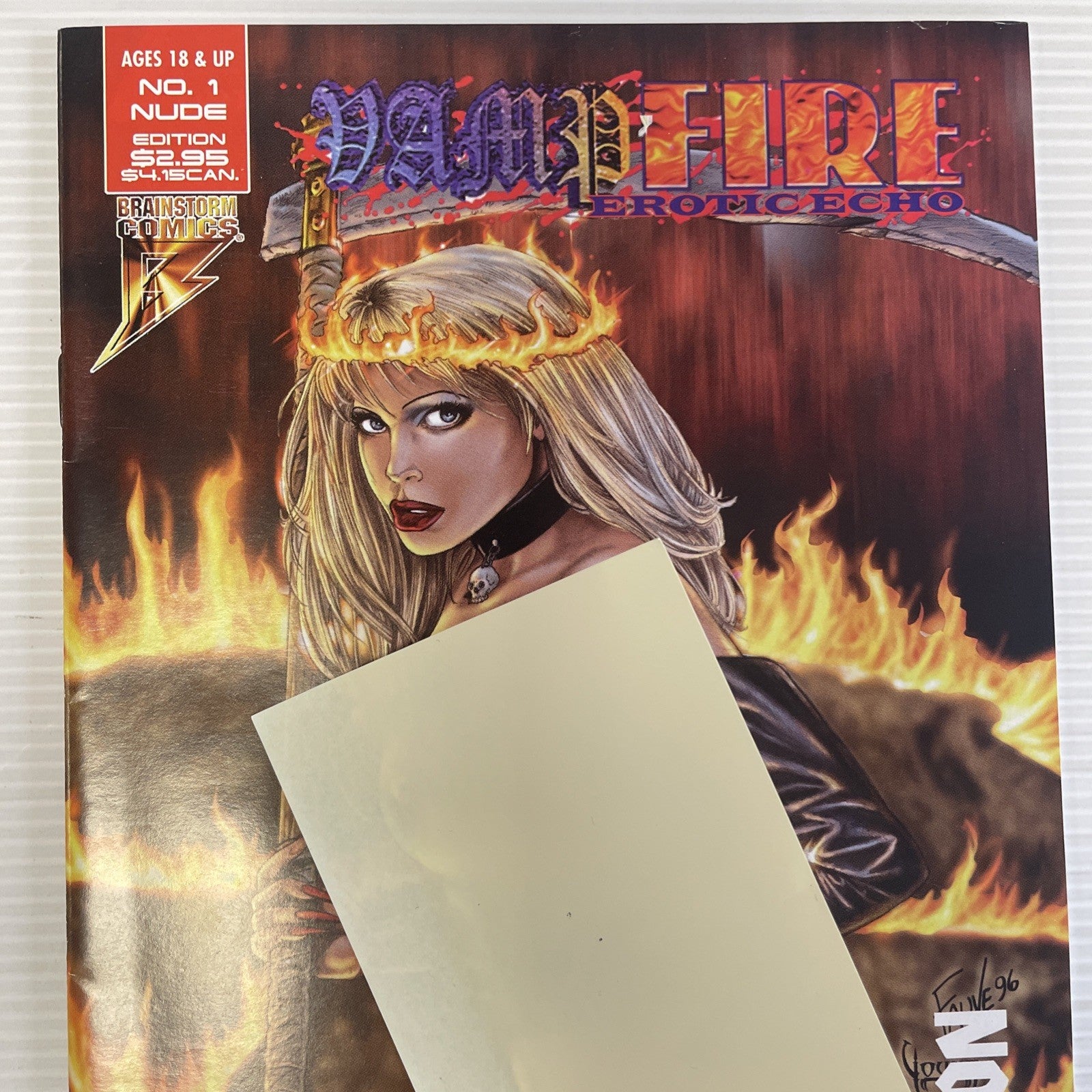 Vampfire Erotic Echo #1 1997 VF+ Nude Edition Brainstorm Comics1