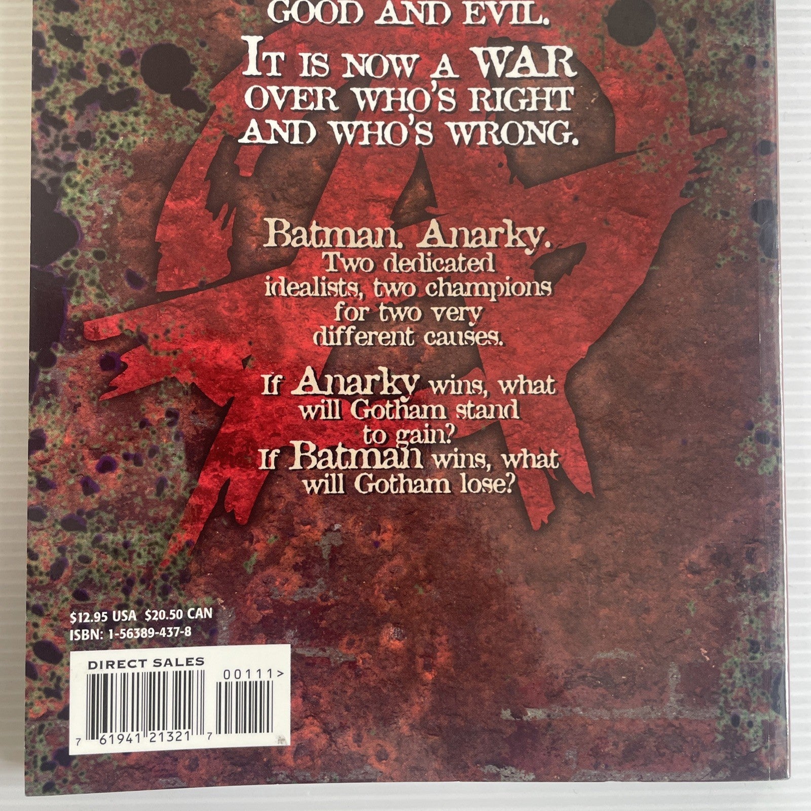 Batman Anarky 1999 TPB Trade Paperback **See Description6