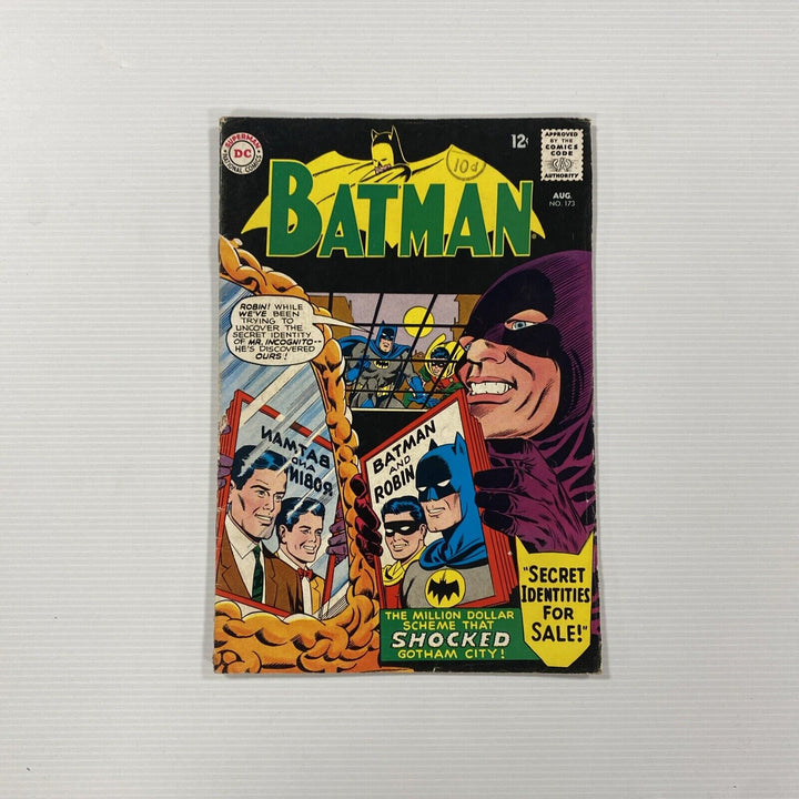 Batman #173 1965 VG Pence Stamp