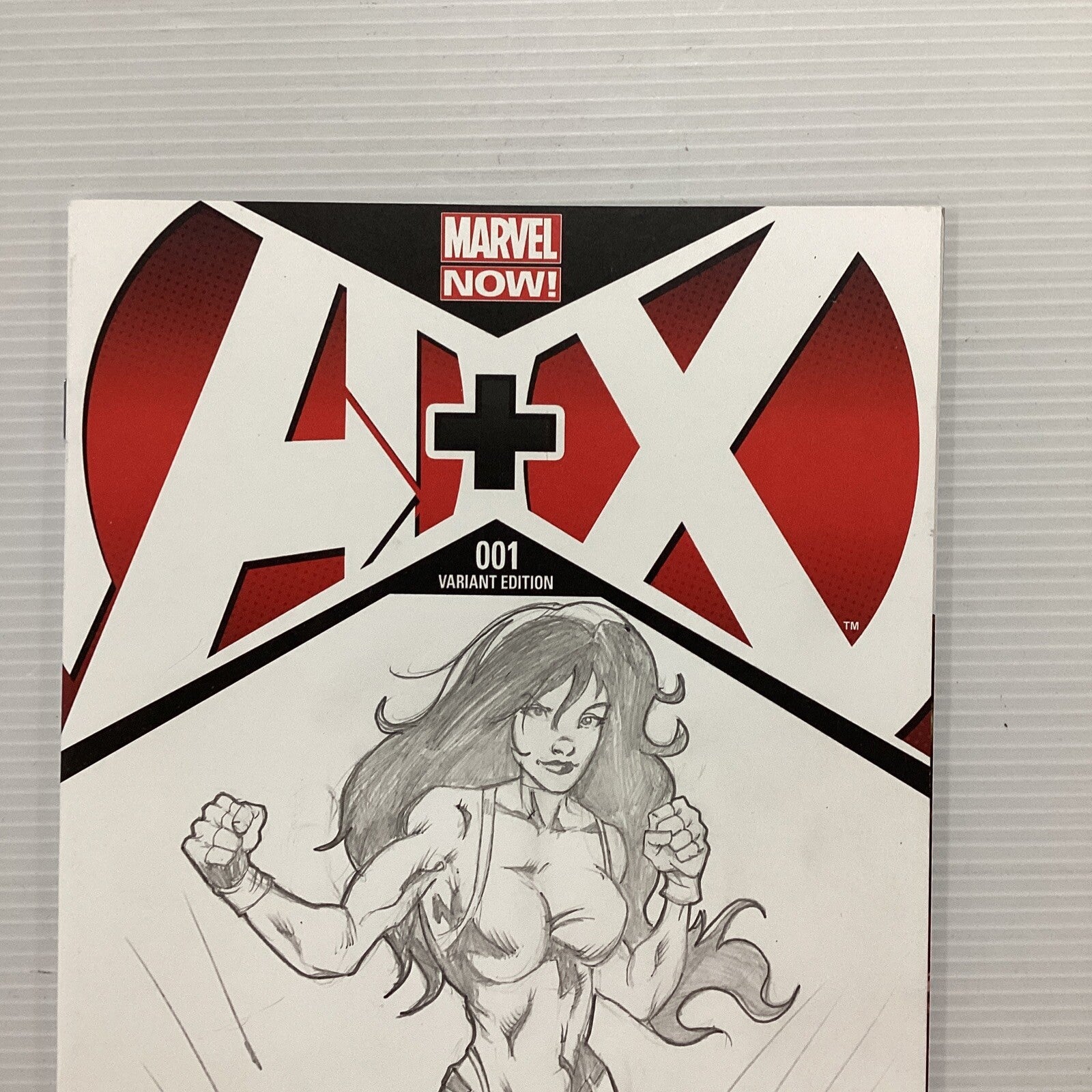 A+X  #1 She Hulk Variant Edt, Sketchbook Cover by John Dell Snead3