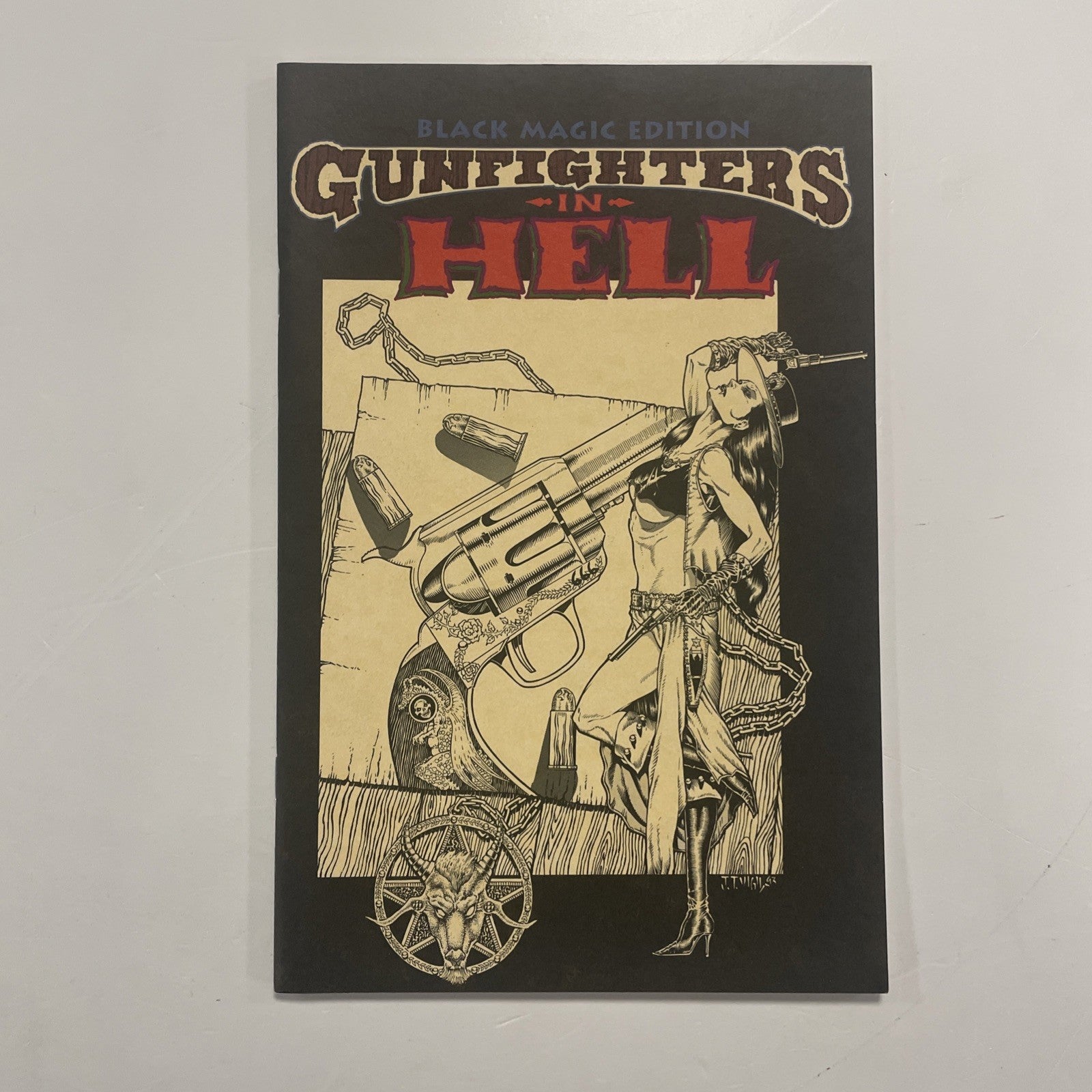 Gunfighters In Hell #1 1993 Black Magic Edition Signed By Vigil & Barbour 1420/20