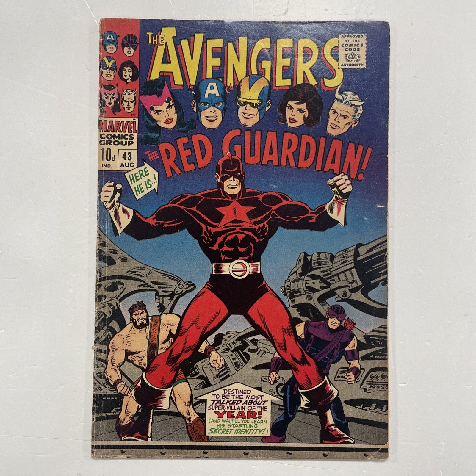 Avengers #43 1967 VG+ 1st Appearance of Red Guardian Pence Copy0