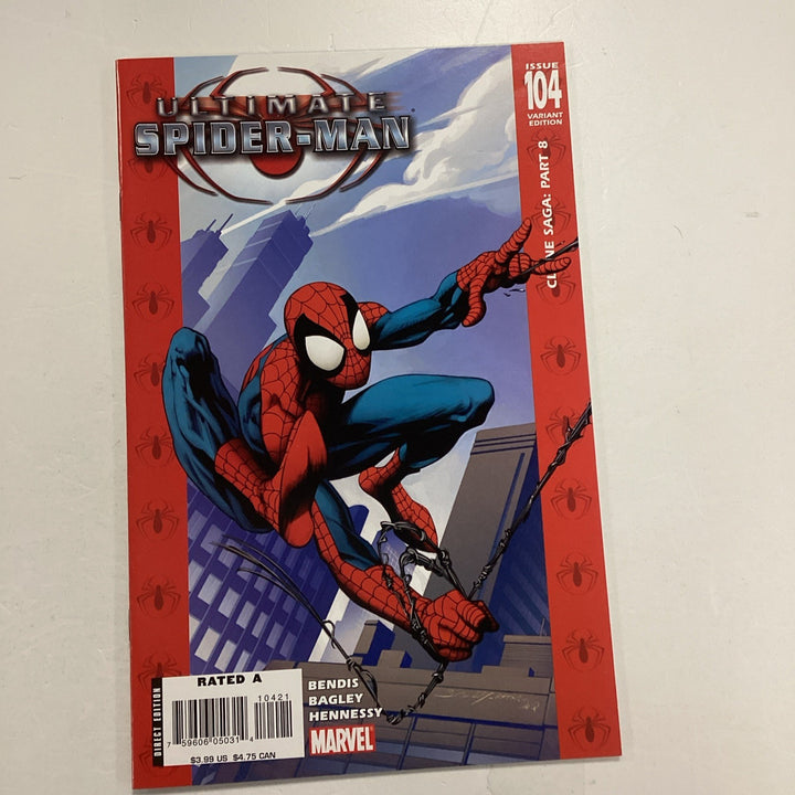 Ultimate Spider-man #104 2007 NM 1:50 Mark Bagley Variant0